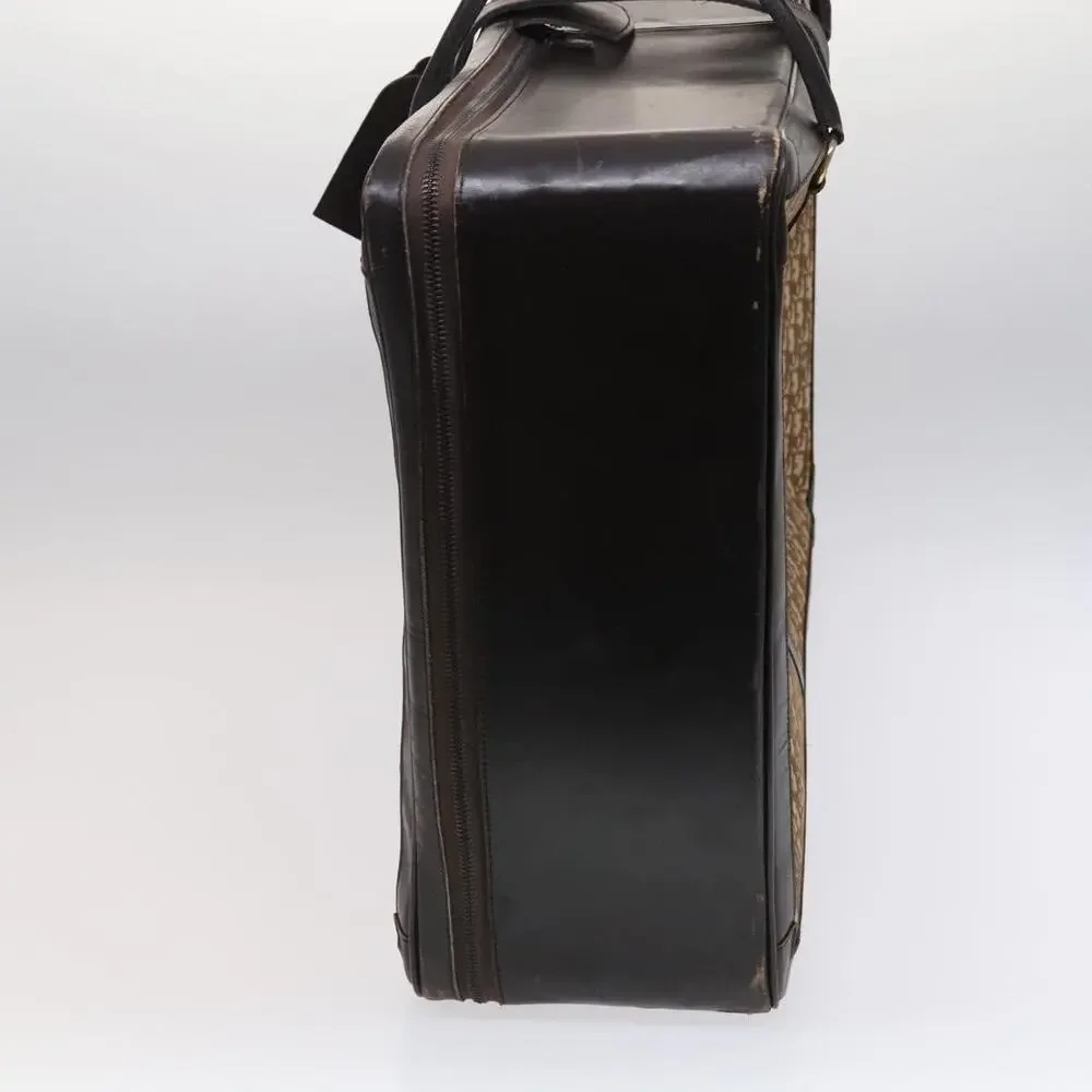 DIOR Trotter Canvas Suitcase Brown